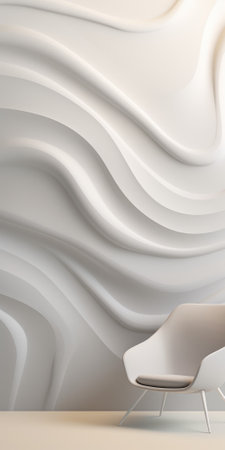 Minimalist interior design. 3d rendering, 3d illustration.の素材