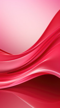 abstract background with smooth lines in pink and red colors. Vector illustrationの素材