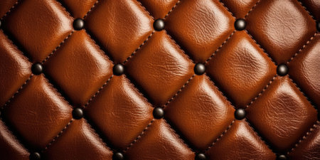 Luxury leather upholstery texture background. Close up.の素材