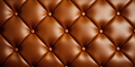 Luxury brown leather upholstery texture background. 3d renderの素材