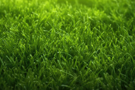 Green grass background. Green grass texture. Close up of fresh grassの素材