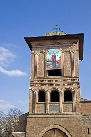 Brick church architectureの写真素材