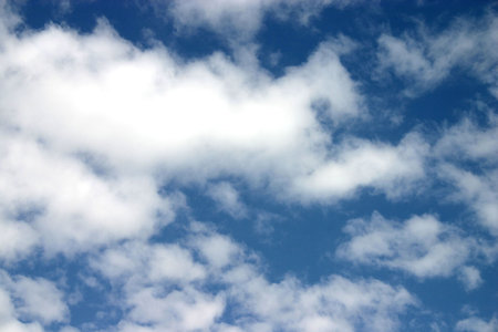 Puffy Clouds Background
