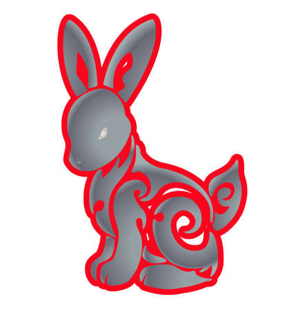 Rabbit Mascot Gaming Esport Logoのイラスト素材