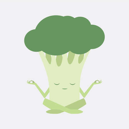 concetration broccoliのイラスト素材