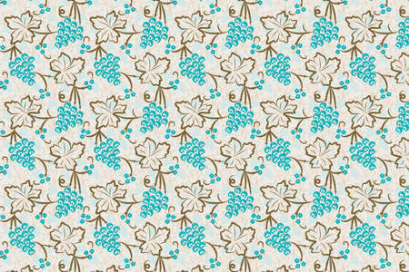 grapevine patternのイラスト素材