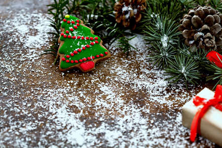 Christmas decoration with copy spaceの写真素材