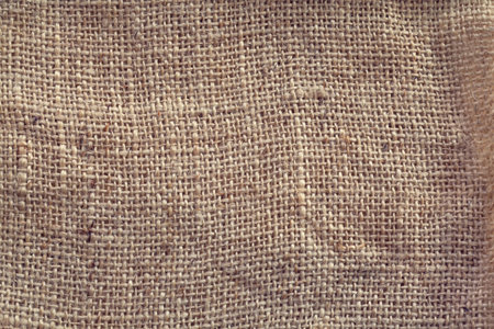 Burlap or linen fabric texture background