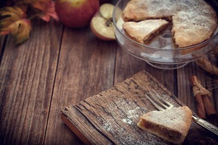 Thanksgiving Homemade Apple Pieの写真素材