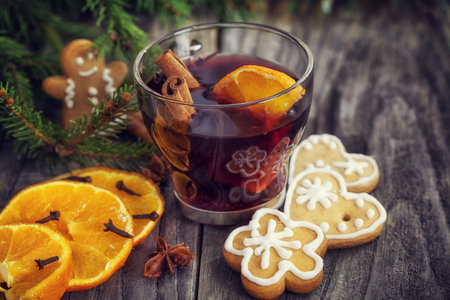 Christmas mulled wine - holiday decoration