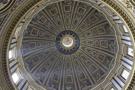 Dome of St. Peter's Basilica, Rome, Italyのeditorial素材