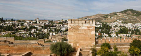 Cityscape of Granada, Albaicin district, Andalusia, Spainのeditorial素材