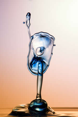 Water Sculpture  Blue Ringsの写真素材