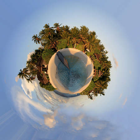 Little Planet  Tropical Islandの写真素材