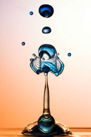 Water Sculpture  Blue Ballsの写真素材