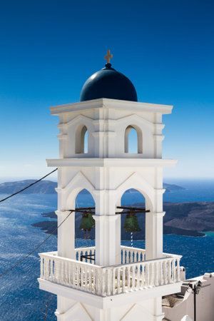 Bell tower of Imerovigli, Santorini, Greece