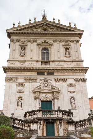 Baroque church Santi Domenico e Sisto, Rome, Italyの写真素材