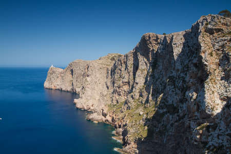 Lighthouse at Cap Formentor Mallorca Baleares Spainの写真素材