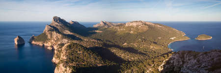 Panorama of Cap Formentor Mallorca Baleares Spainの写真素材
