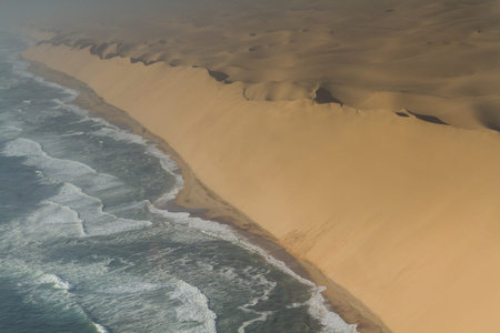 Dune wand at the Skeleton coast, Namibia, Africaの写真素材