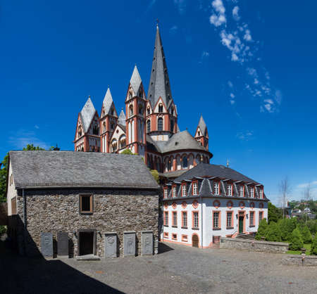 Romanesque cathedral of Limburg, Hesse, Germanyの写真素材