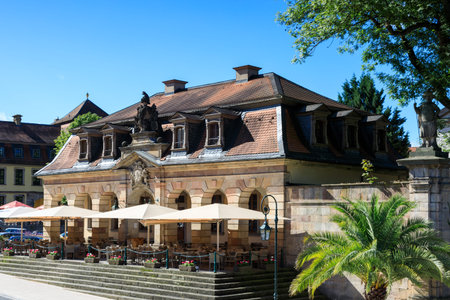 Baruque building Hauptwache, Fulda, Hesse, Germanyのeditorial素材