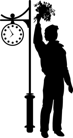 Silhouette of manのイラスト素材