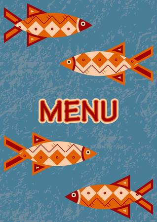 Menu - Fishのイラスト素材