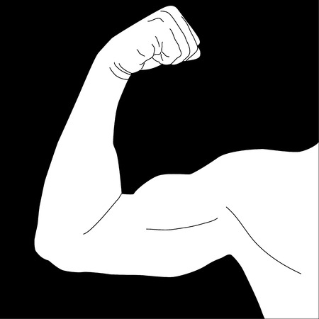 Man's arm musclesのイラスト素材