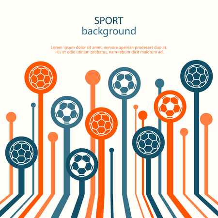 Concept of web banner. Sport background.のイラスト素材
