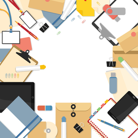 Flat mockups for website designのイラスト素材