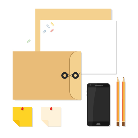 Flat mockups for website designのイラスト素材
