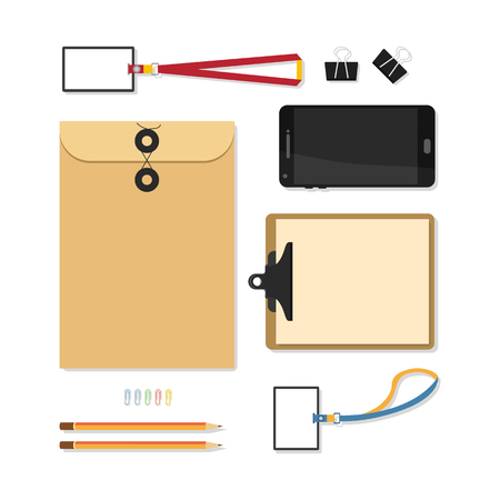 Flat mockups for website designのイラスト素材