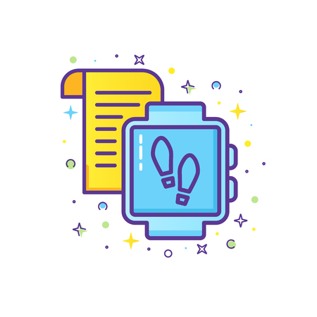 Healthy lifestyle banner concept.のイラスト素材