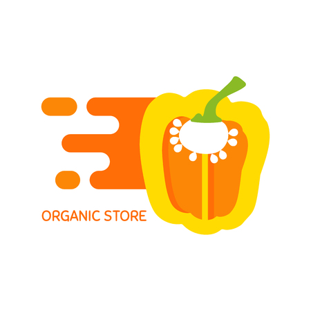Vector logo for organic storeのイラスト素材