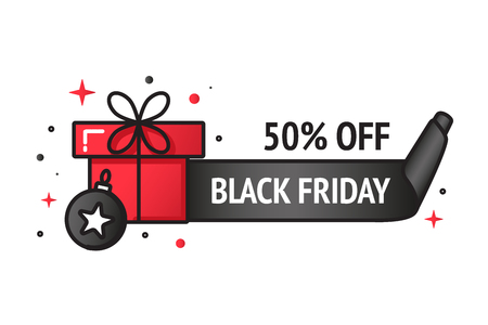 Black friday sale bannerのイラスト素材