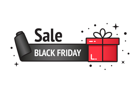 Black friday sale bannerのイラスト素材