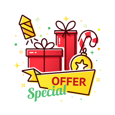Christmas sale bannerのイラスト素材