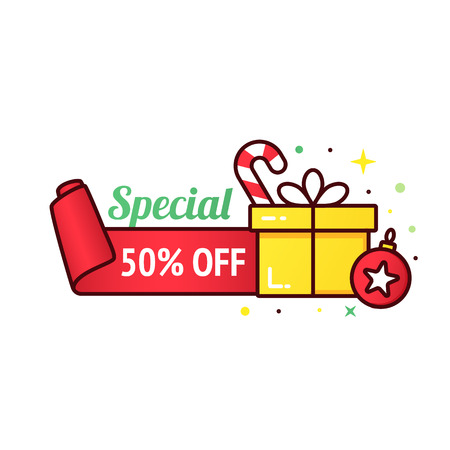 Christmas sale bannerのイラスト素材