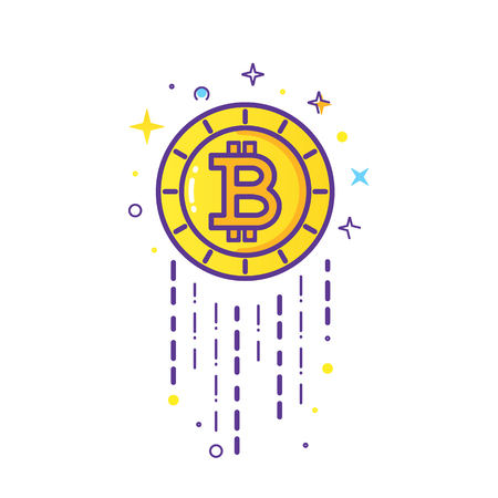 Bitcoin Logo vectorのイラスト素材