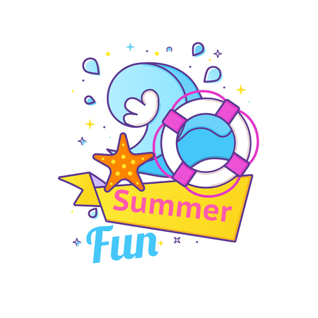 Summer vector bannerのイラスト素材