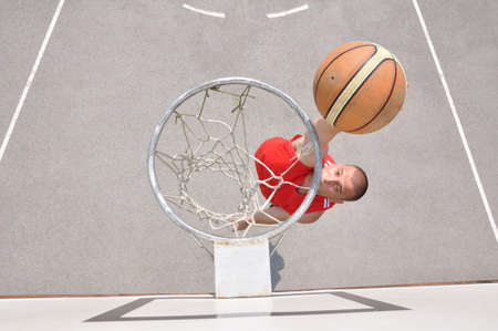 Basketball player shootingの写真素材