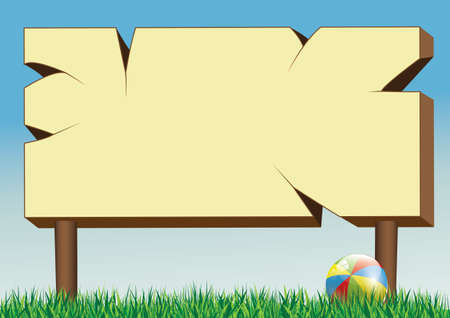 poster board and ballのイラスト素材