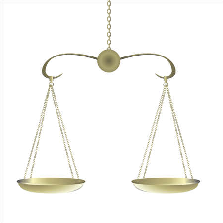 gold Balance for food diet and justiceのイラスト素材