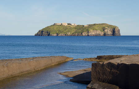 santo stefano island and rocksの写真素材