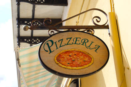 typical italia pizzeriaの写真素材