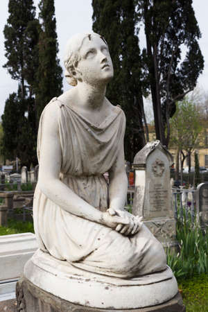 cemetary statuesの写真素材