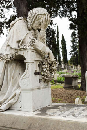 cemetary statuesの写真素材