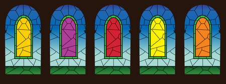 Gothic windowのイラスト素材