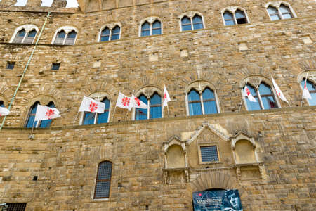 florence italy uffizi fachadeのeditorial素材